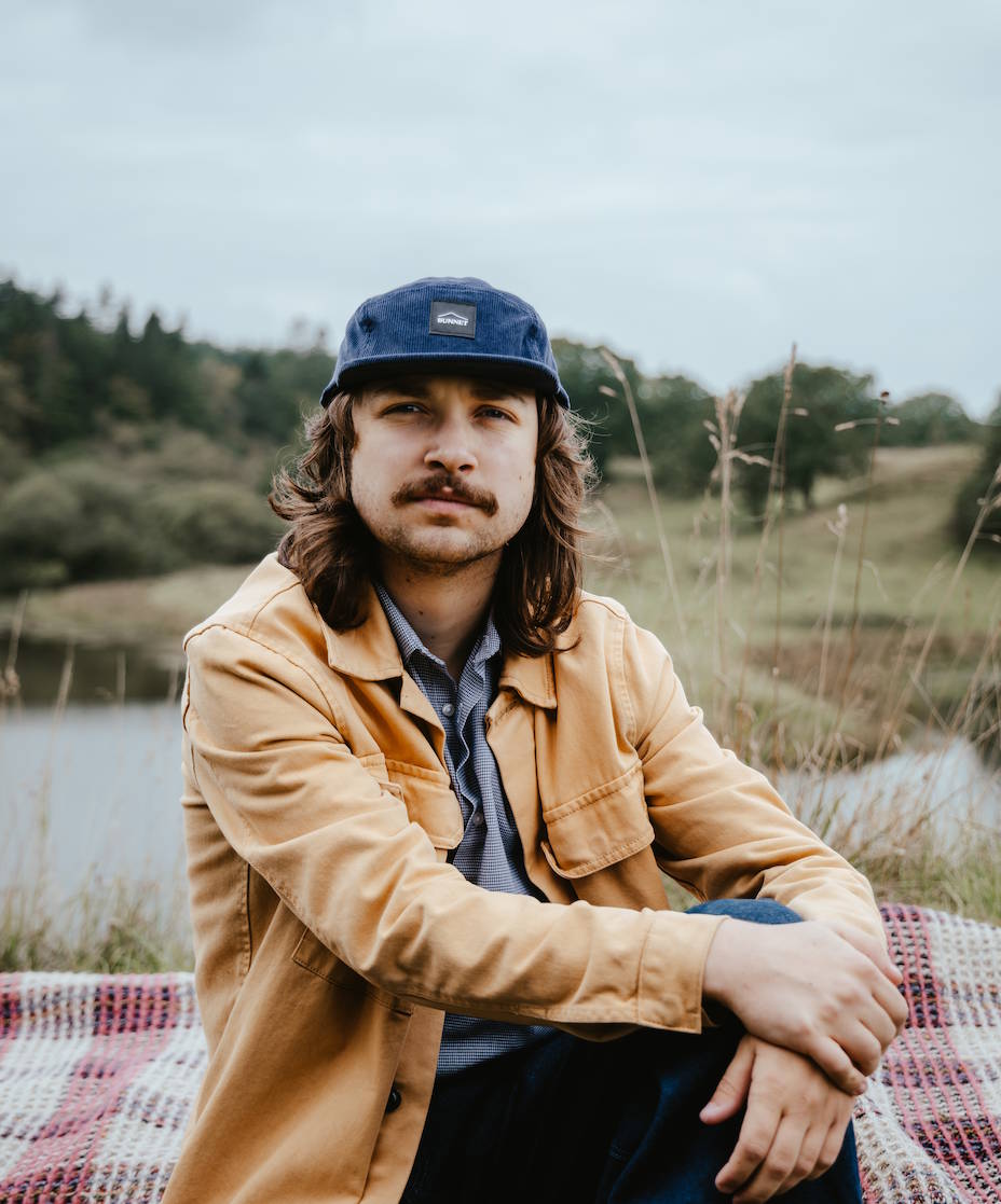 Navy - Organic Cord Camper Cap