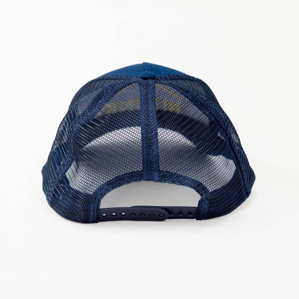 Navy and Yellow Trucker Cap