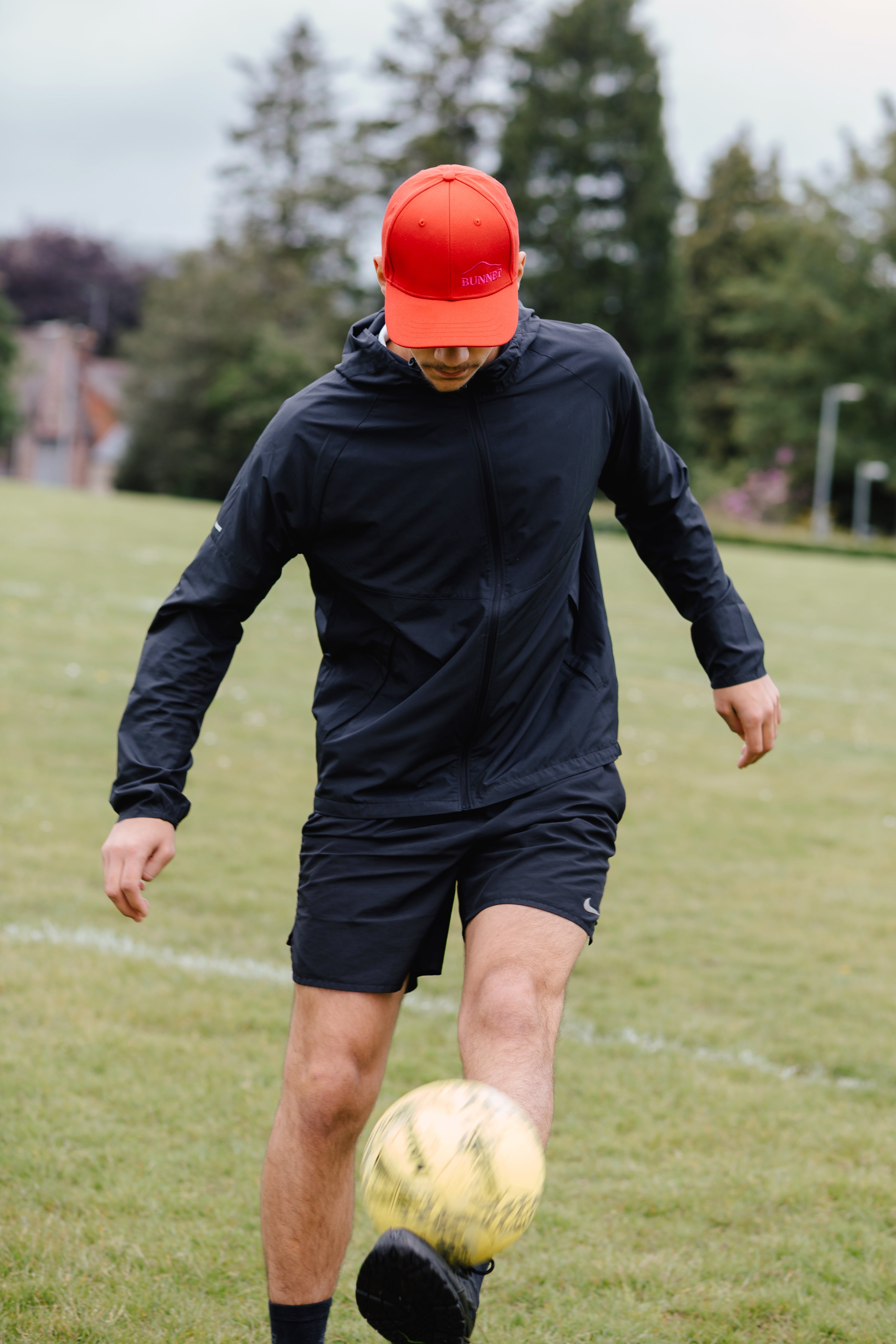 Red and Pink Baseball Cap