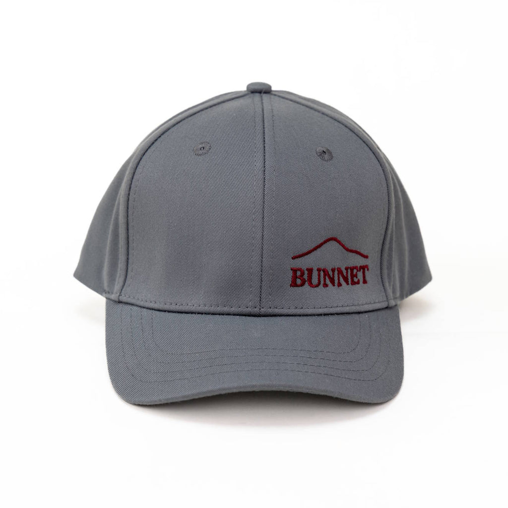 Grey and Oxblood Baseball Cap