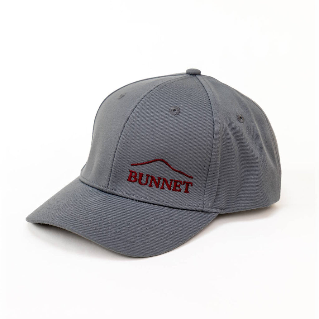 Grey and Oxblood Baseball Cap