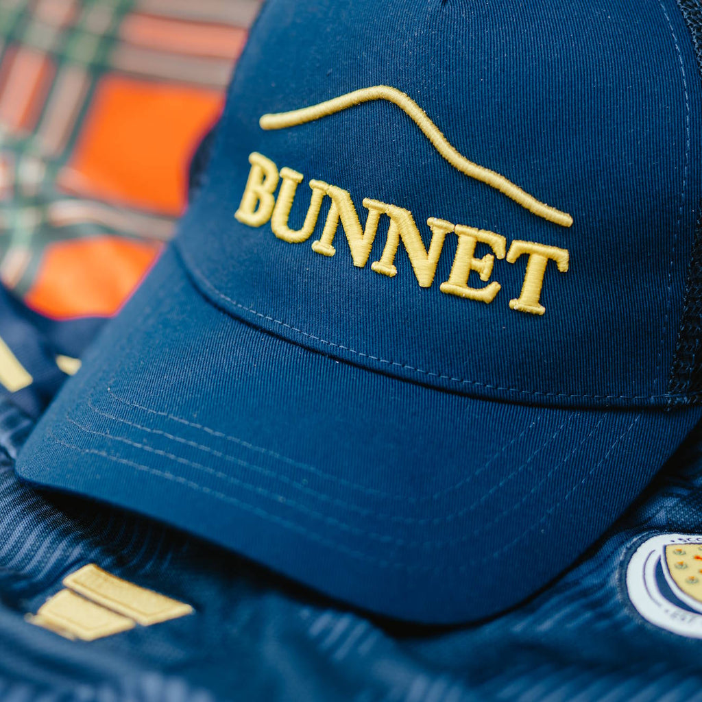 Navy and Yellow Trucker Cap
