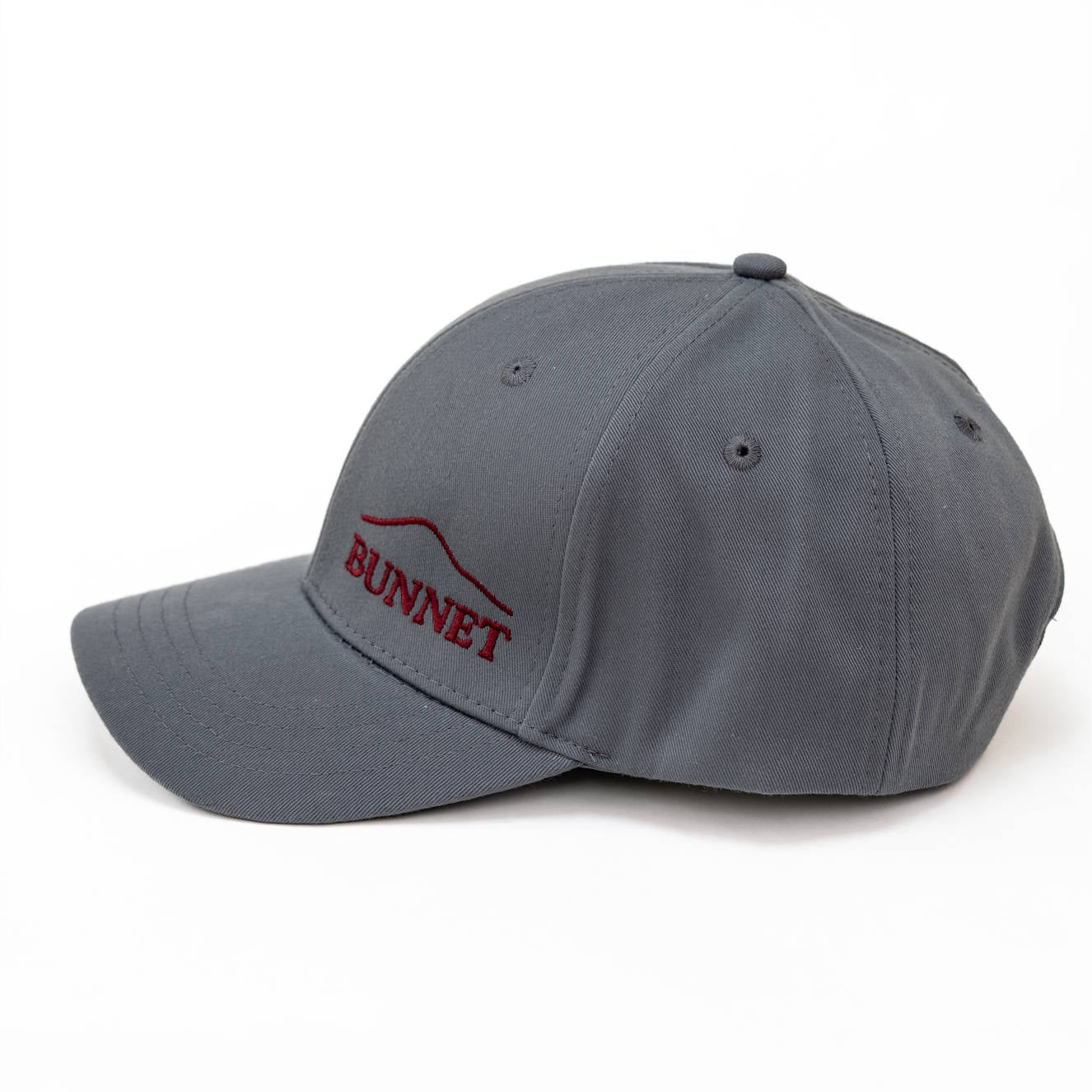 Grey and Oxblood Baseball Cap