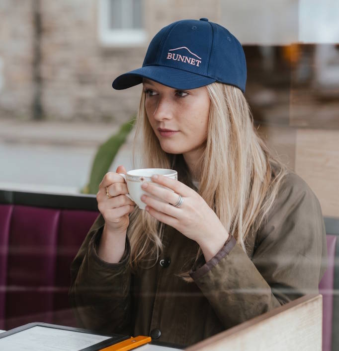 Navy and Pink Baseball Cap