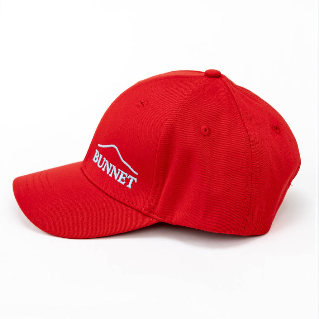 Red and Ice Blue Baseball Cap