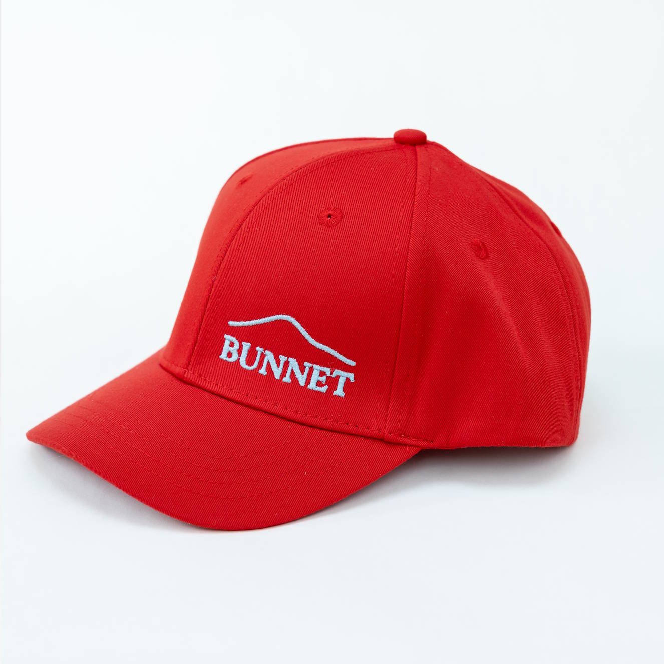 Red and Ice Blue Baseball Cap